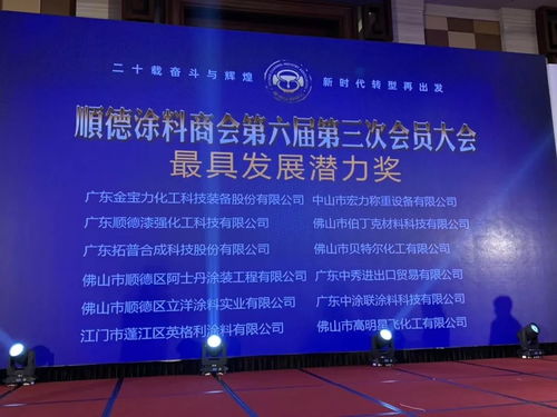 順德涂料商會(huì)20周年慶典 廣東中秀榮膺最具發(fā)展?jié)摿Κ?jiǎng)，引領(lǐng)國(guó)內(nèi)貿(mào)易代理新篇章